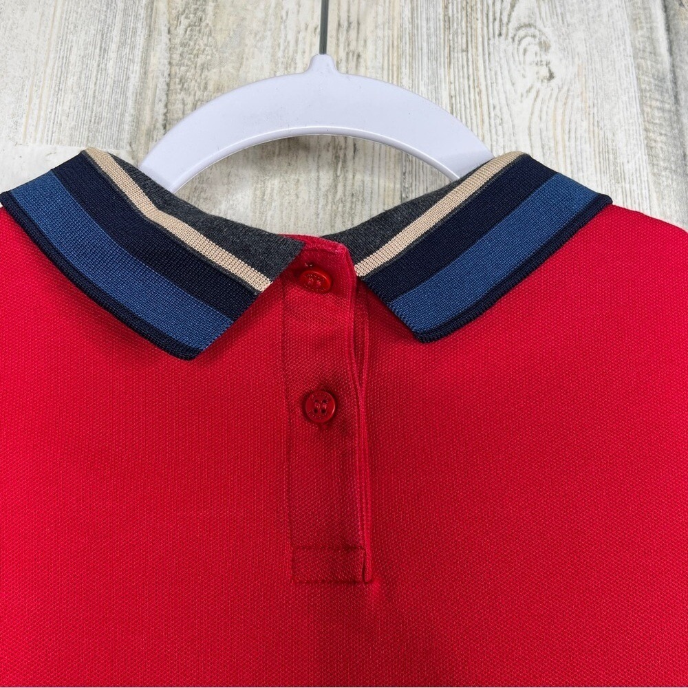 Lacoste Womens Shirt Size 42 US 10 Large Womens Red Polo Golf Performance Wear - Picture 8 of 11